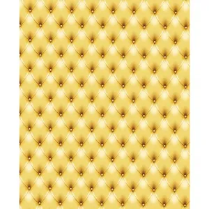 Golden Yellow Tufted Printed Backdrop