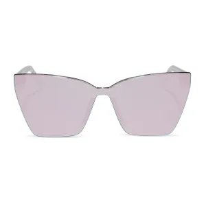 GOLDIE - OPALESCENT PINK   CHERRY BLOSSOM MIRROR SUNGLASSES