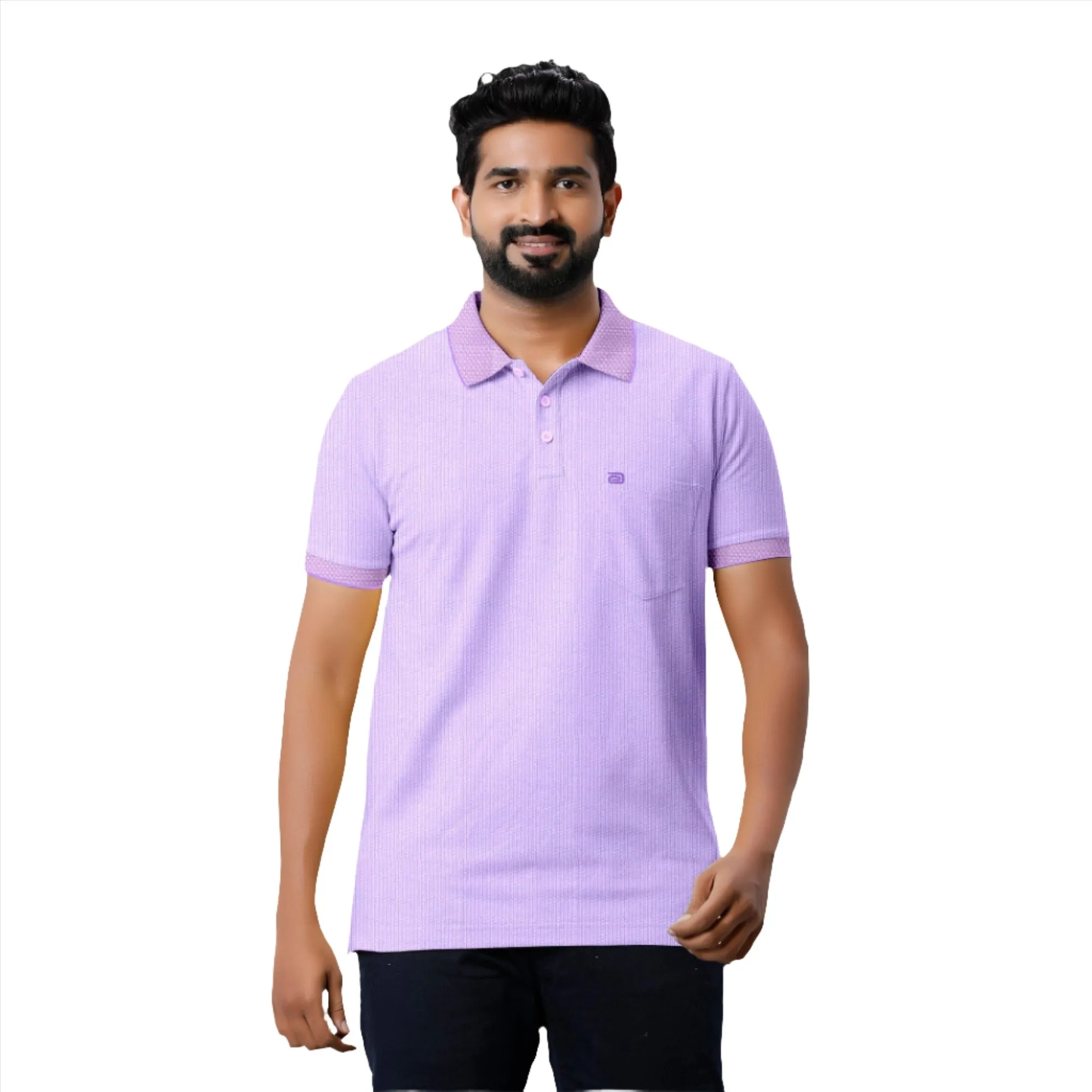 Golf Polo - Pastel Yellow and Lavender T-Shirts Pack Of 2 Combo For Men | Ariser