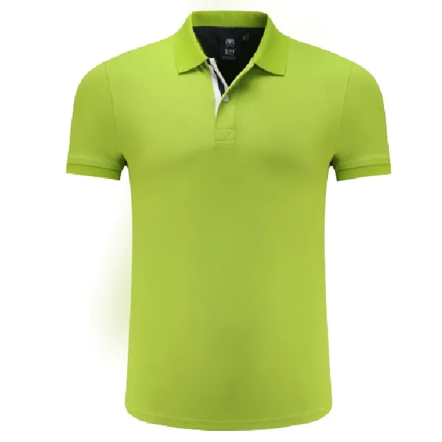 Golf Short Sleeve Training Fitness Summer Turn-down Collar Polo T shirt