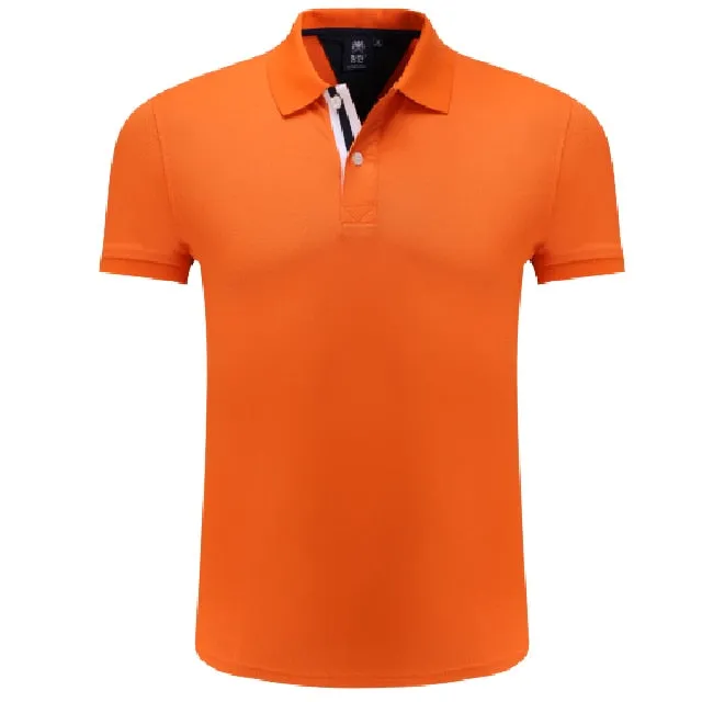 Golf Short Sleeve Training Fitness Summer Turn-down Collar Polo T shirt