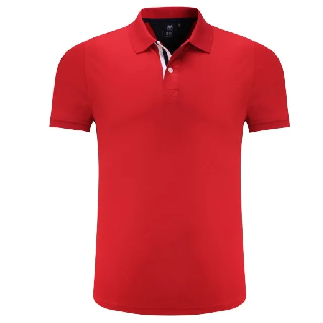 Golf Short Sleeve Training Fitness Summer Turn-down Collar Polo T shirt