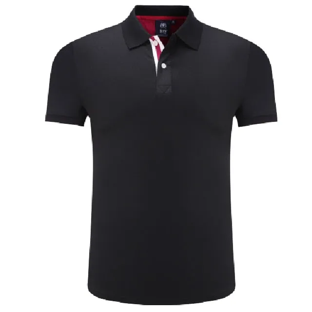 Golf Short Sleeve Training Fitness Summer Turn-down Collar Polo T shirt