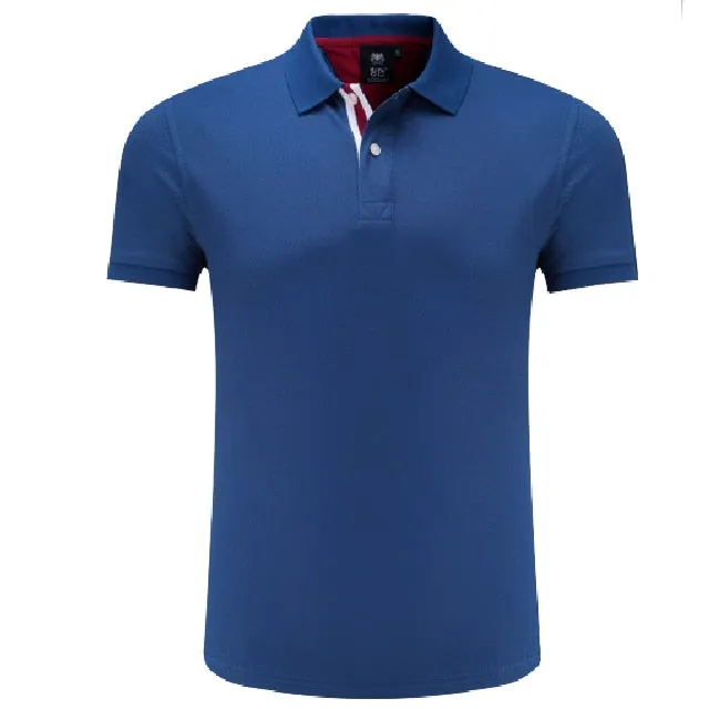 Golf Short Sleeve Training Fitness Summer Turn-down Collar Polo T shirt