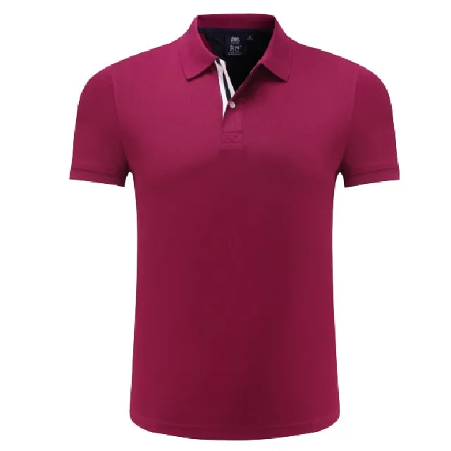 Golf Short Sleeve Training Fitness Summer Turn-down Collar Polo T shirt