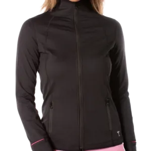 Golftini Double Zip Tech Jacket - Black/Pink