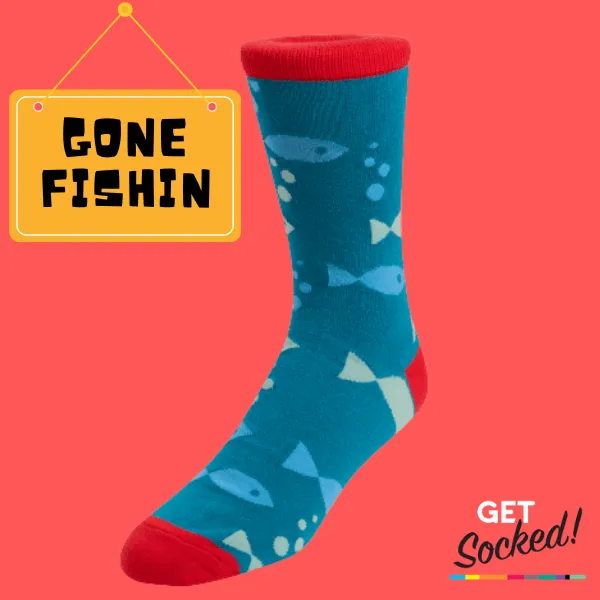 Gone Fishin - Bamboo Socks