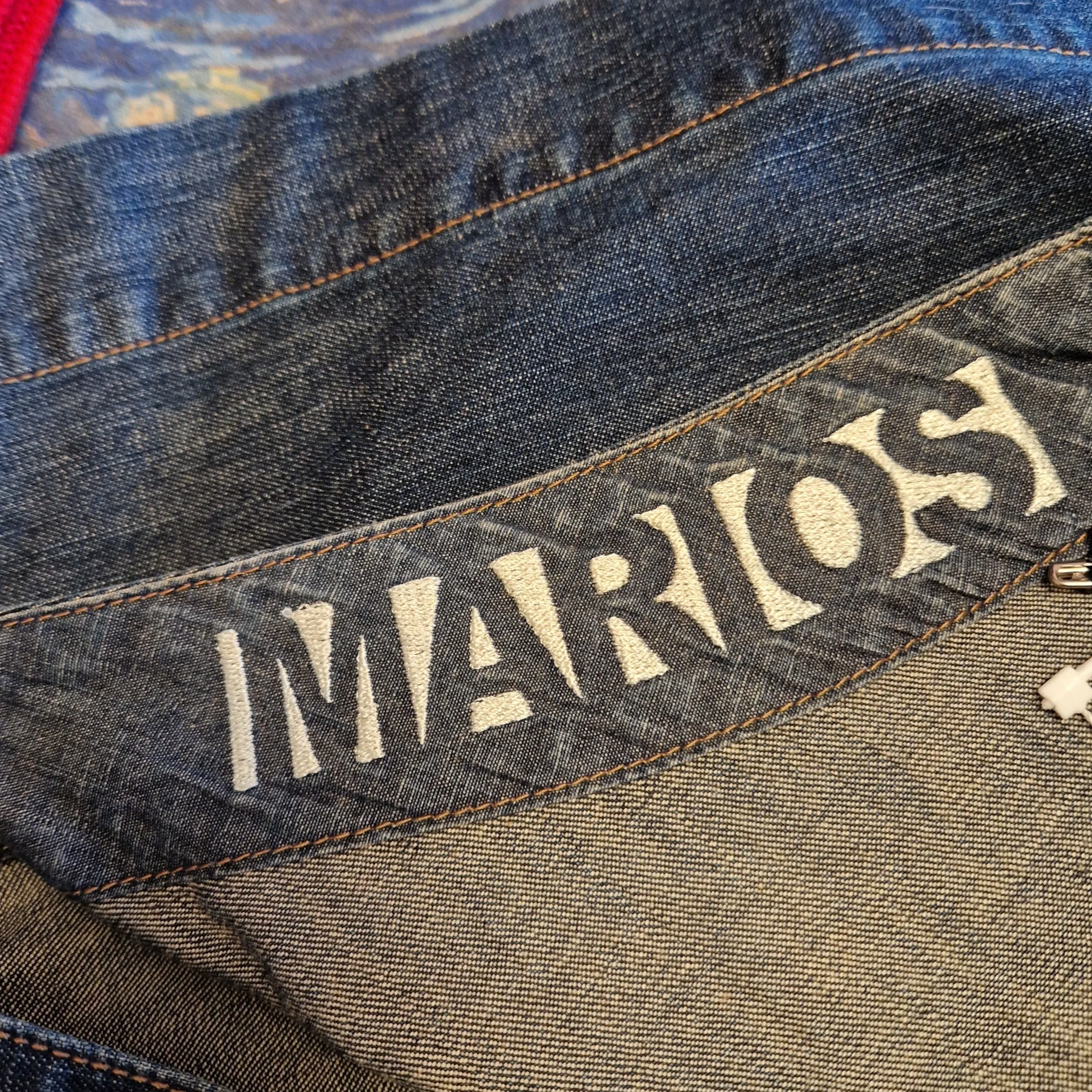 Gonna kilt Marios denim e scozzese