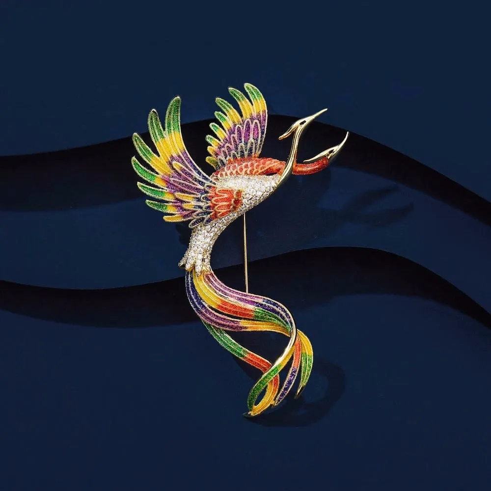 Good Fortune - Phoenix Brooch