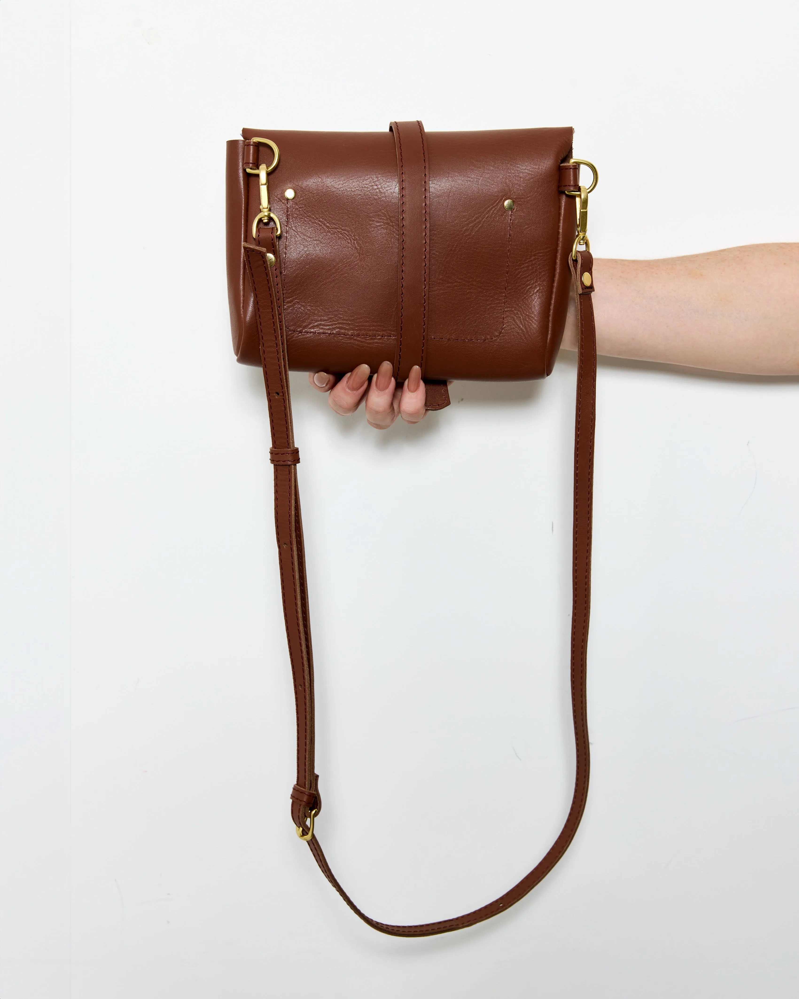 GOOD THING 3 WAYS Sling by Byrd Studio - Chestnut Brown Leather