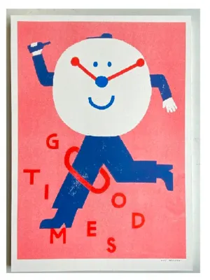 Good Times A3 Riso Print