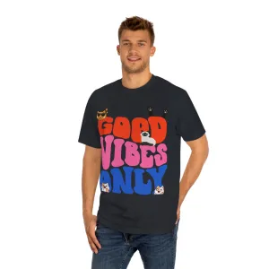 Good Vibes Only Cat POD Unisex Classic Tee