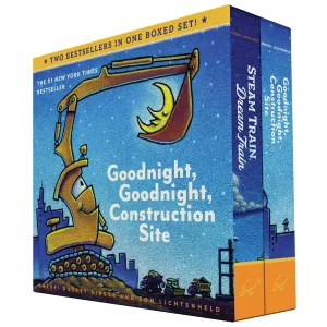 Goodnight, Goodnight, Construction Site and Steam Train, Dream Train Board Books Boxed Set