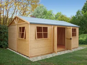 Goodwood Mammoth (12' x 30') Professional Tongue and Groove Apex Shed