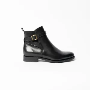 Goodyear Welt Short Ankle Boots in Black Leather