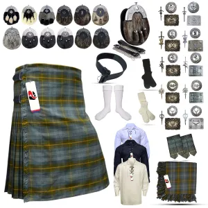 Gordon Weathered Tartan Kilt - Classic Scottish Highland Attire