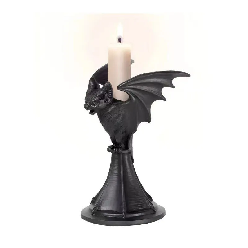 Gothic Animal Resin Candle Holders Spooky Halloween Decor