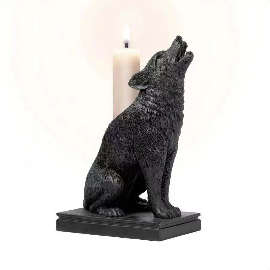 Gothic Animal Resin Candle Holders Spooky Halloween Decor