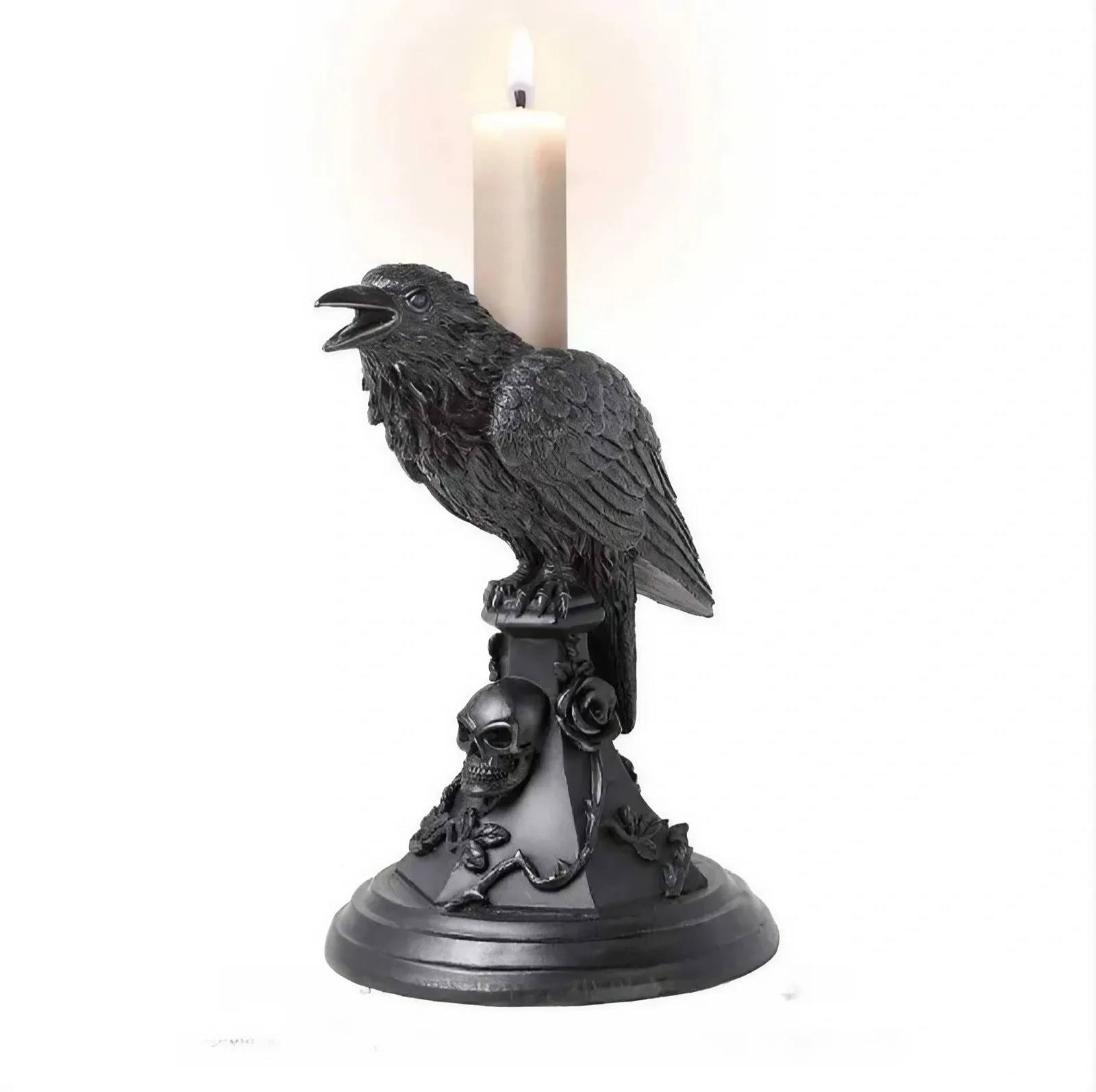 Gothic Animal Resin Candle Holders Spooky Halloween Decor