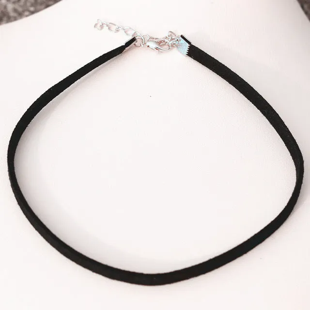 Gothic Lolita Punk Triangle Choker Necklace Black Velvet Steampunk Tattoo Necklaces Torques Jewellery Clavicle Colar Bijoux HOT