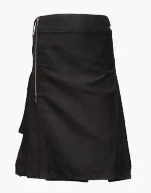 Gothic Style Black Practicality Kilt