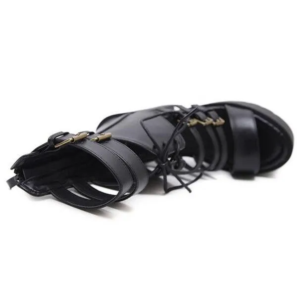 Gothic Wrap Sandals