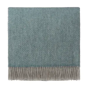 Gotland Sheri Blanket [Green grey & Grey]