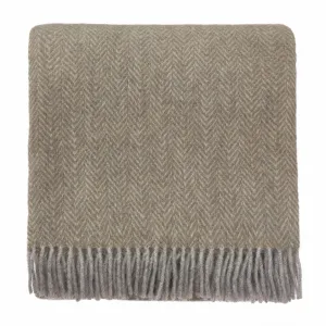 Gotland Sheri Blanket [Olive green/Grey]