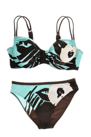 GOTTEX Brown Turquoise Printed Underwired Bikini