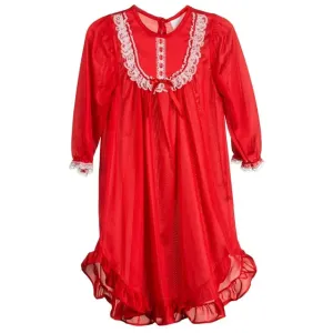 Gown Long Sleeve- Red