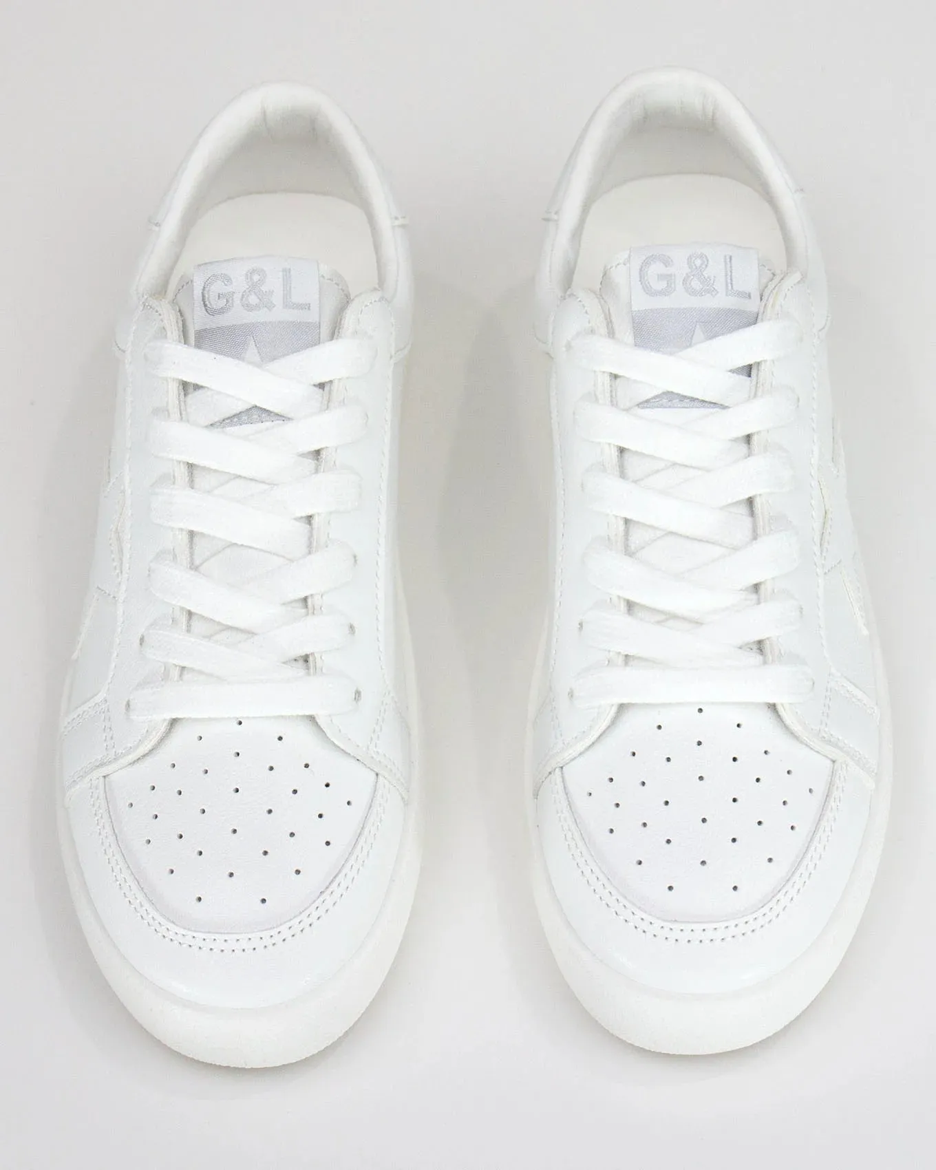 Grace and Lace Star Sneakers - White look