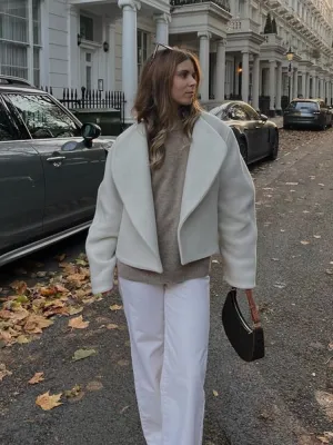 Grace Dream - Elegant white fall jacket