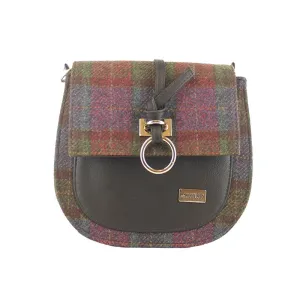 Grace Handbag - Pink and Green Plaid Multicolor