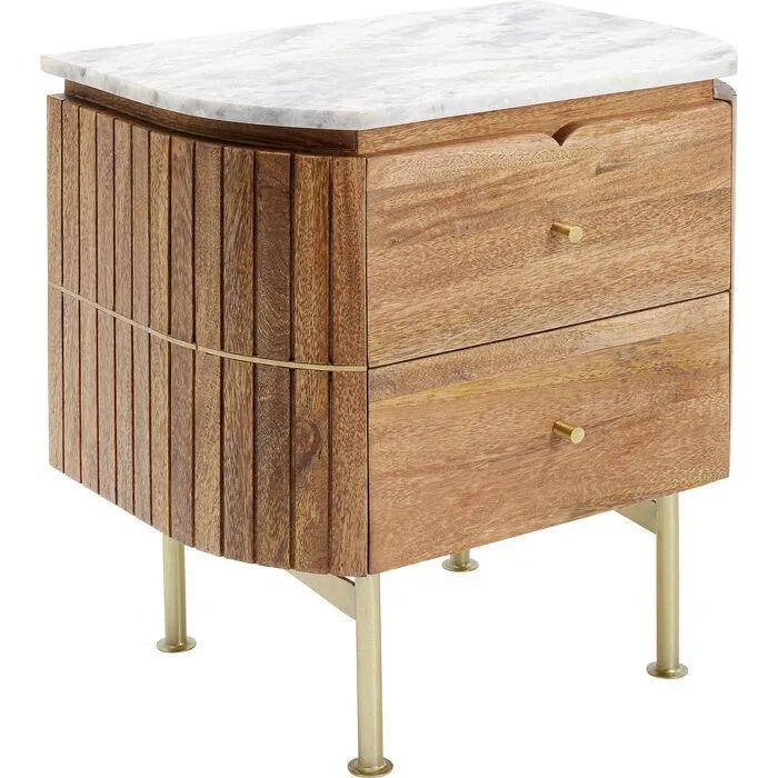 Grace Mango Wood/Marble Small Dresser