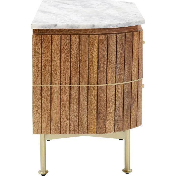 Grace Mango Wood/Marble Small Dresser