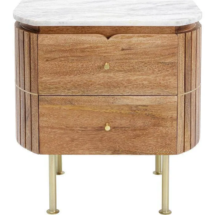 Grace Mango Wood/Marble Small Dresser