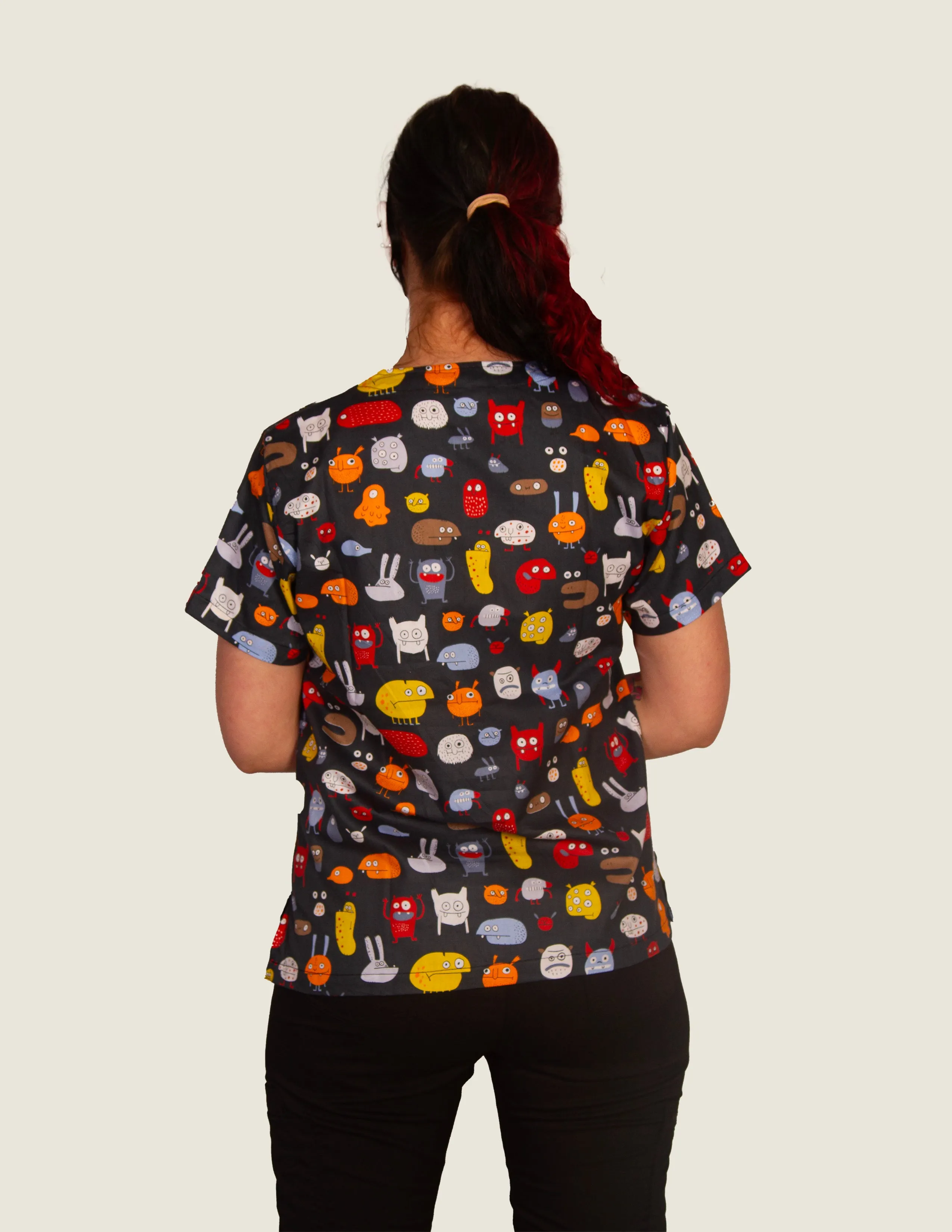 Grace Printed Scrub Top