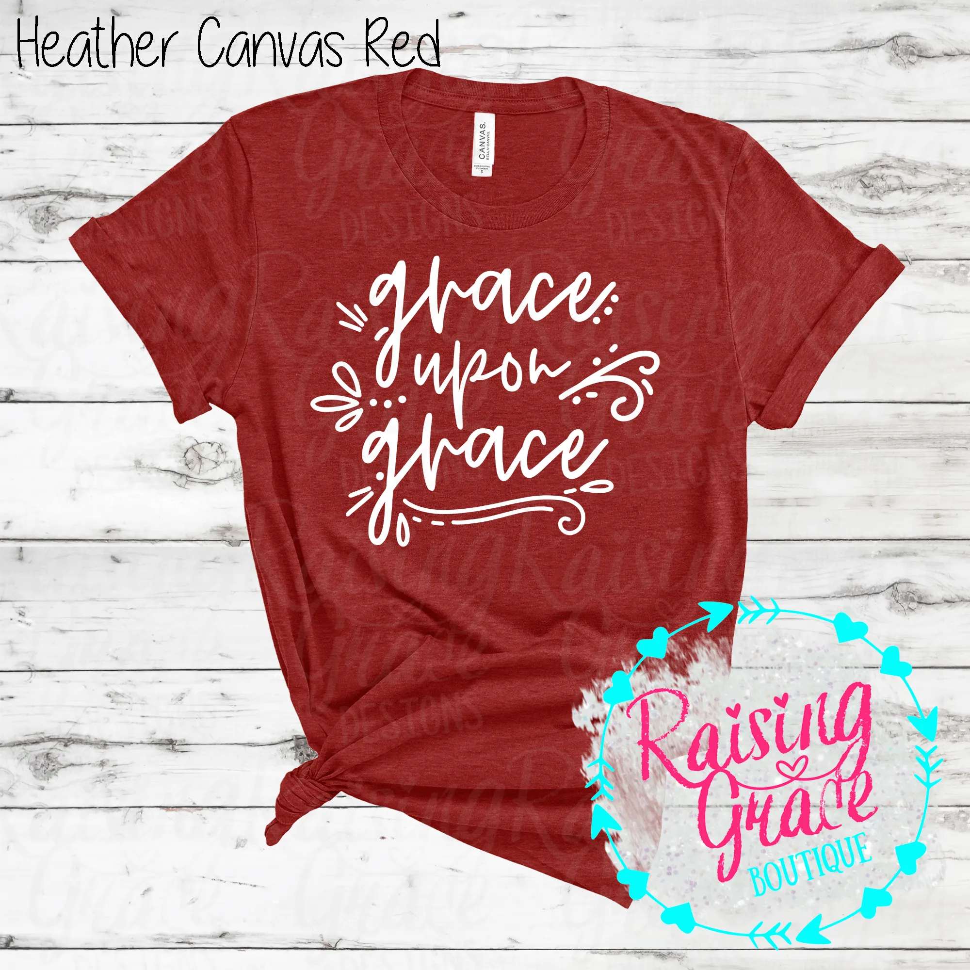 Grace Upon Grace - T-Shirt - (Shades of Red)