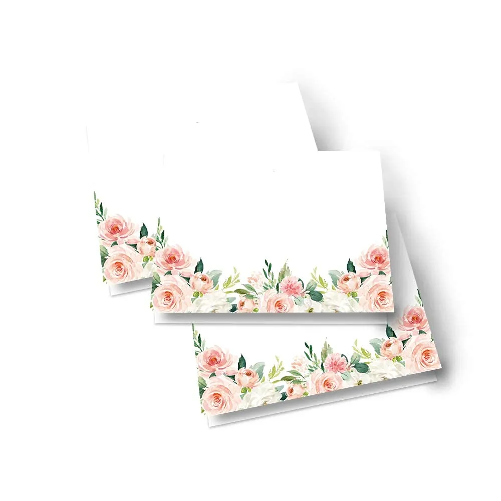 Graceful Greenery Wedding Place Cards (25-Pack)