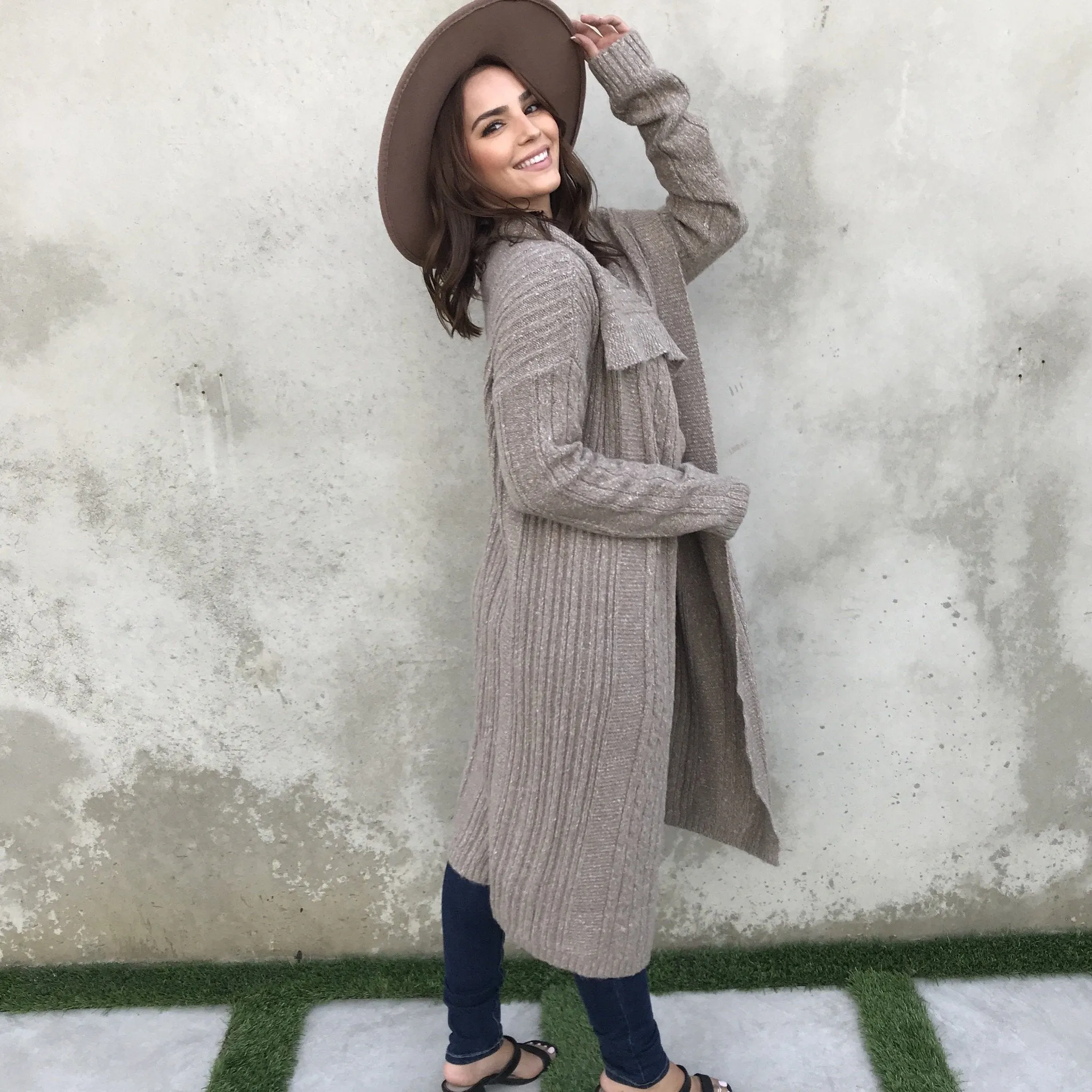 Graceful Ways Cardigan in Mocha