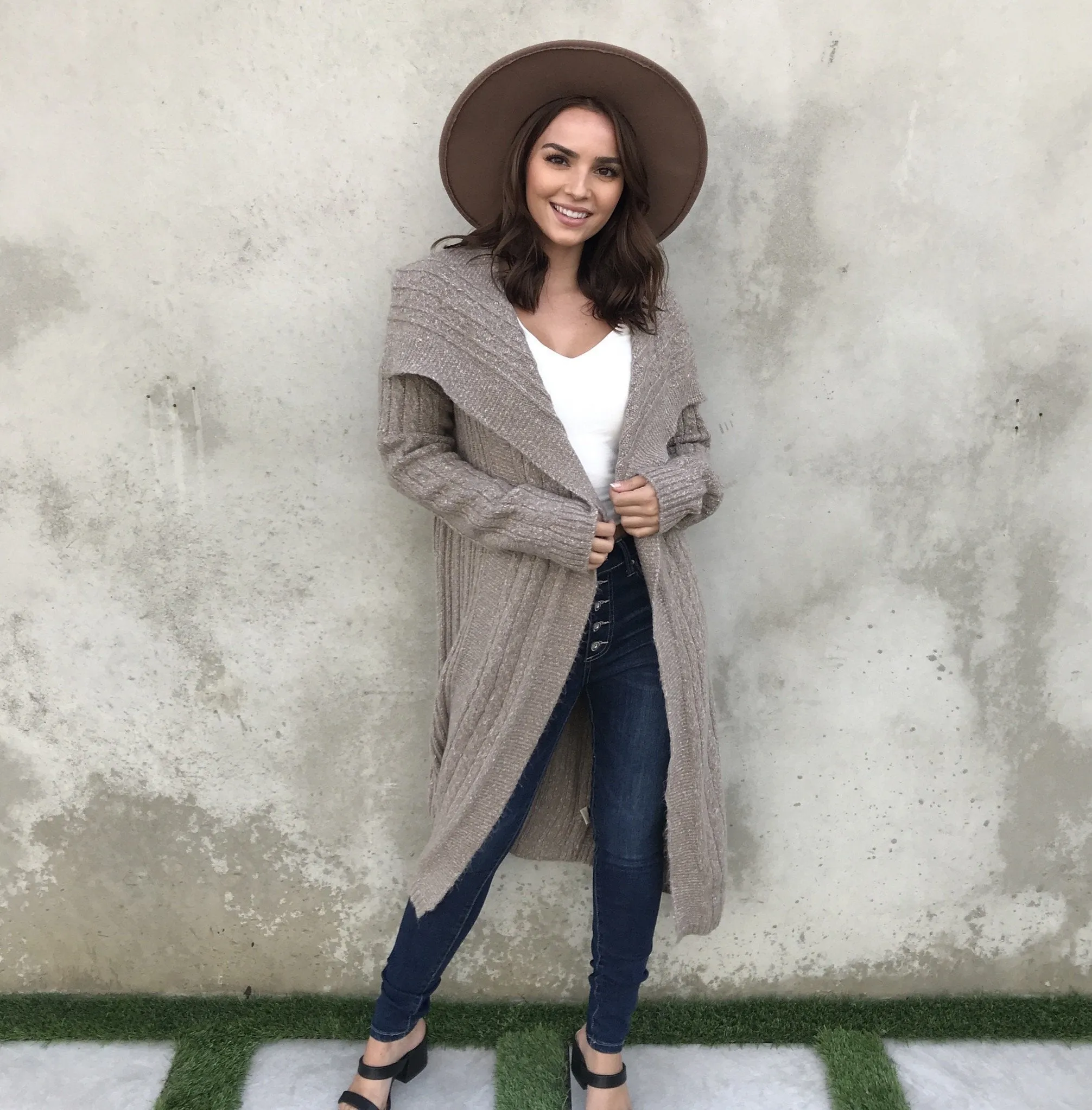 Graceful Ways Cardigan in Mocha