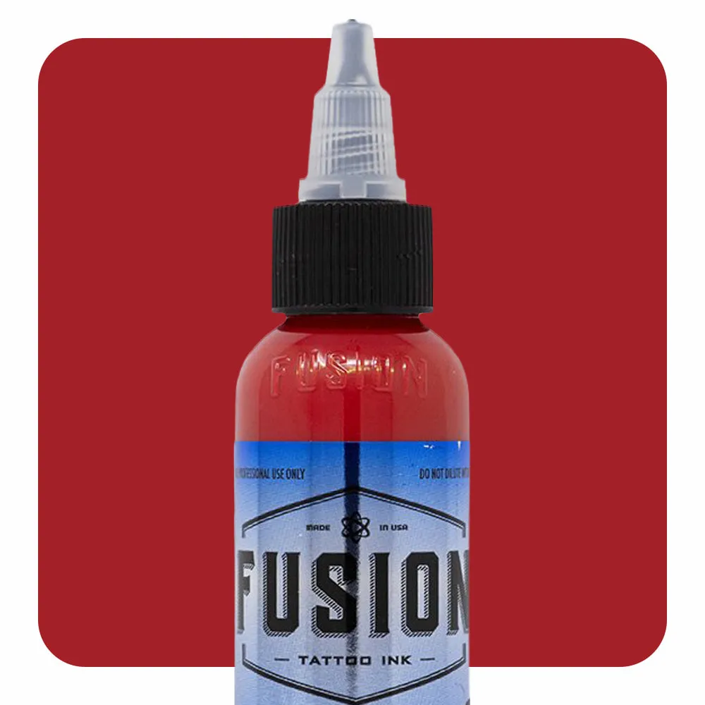 Gradient Bright Red 4-Pack — Fusion Tattoo Ink — 1oz