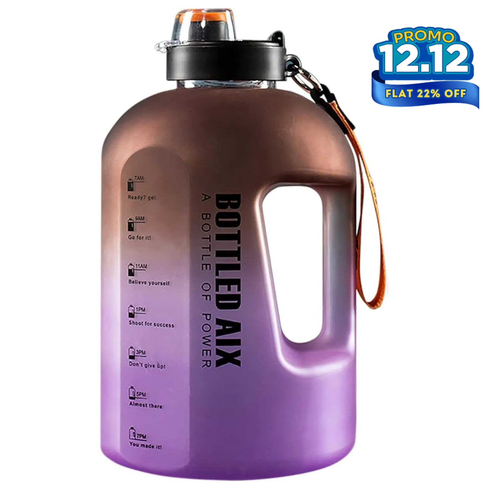 Gradient Large Capacity Water Bottle 2200 ML