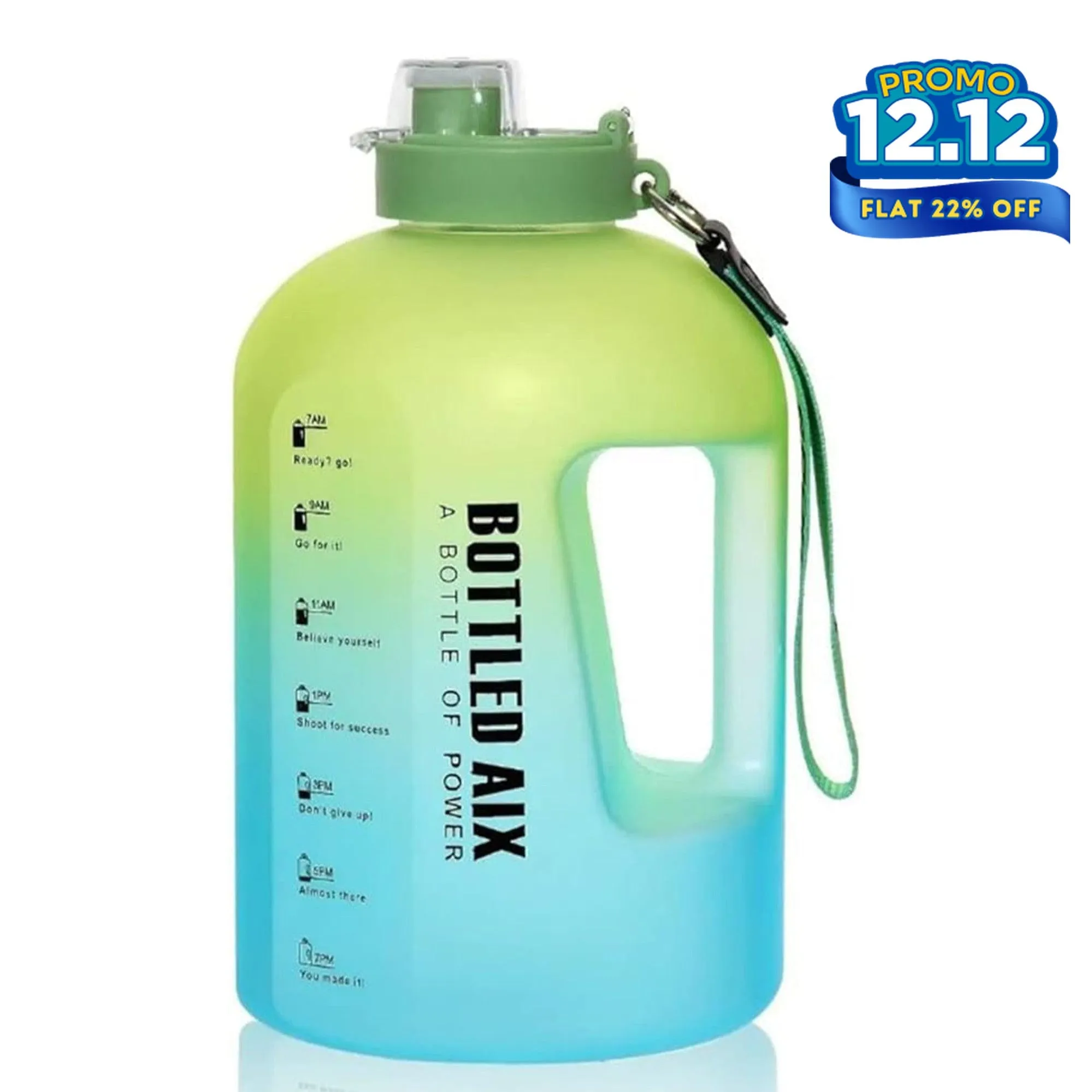 Gradient Large Capacity Water Bottle 2200 ML