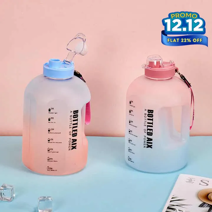 Gradient Large Capacity Water Bottle 2200 ML