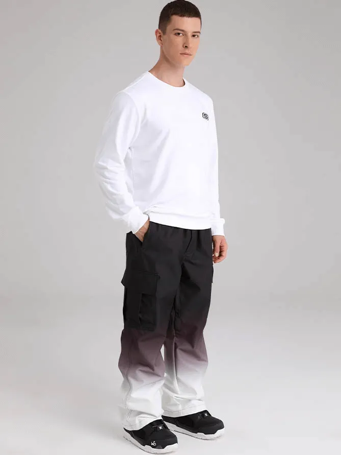 Gradient Loose Snowboard Pants with Large Sides Pockets - SF0933