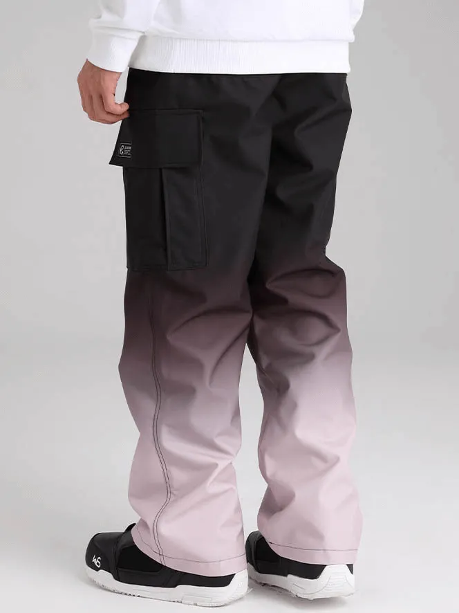 Gradient Loose Snowboard Pants with Large Sides Pockets - SF0933