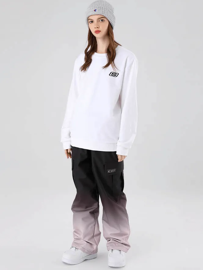 Gradient Loose Snowboard Pants with Large Sides Pockets - SF0933