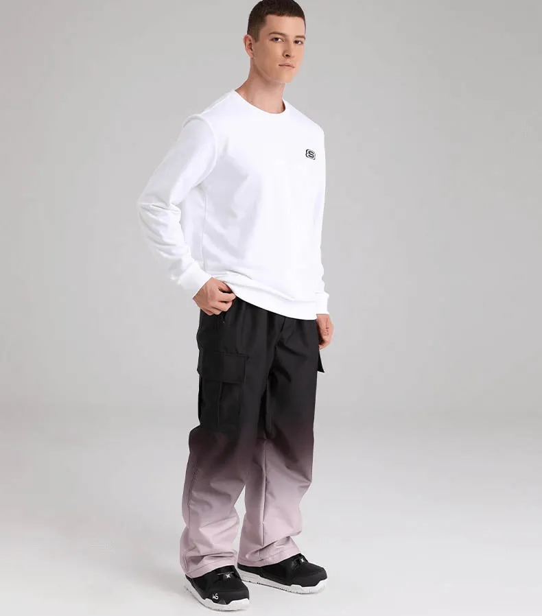 Gradient Loose Snowboard Pants with Large Sides Pockets - SF0933