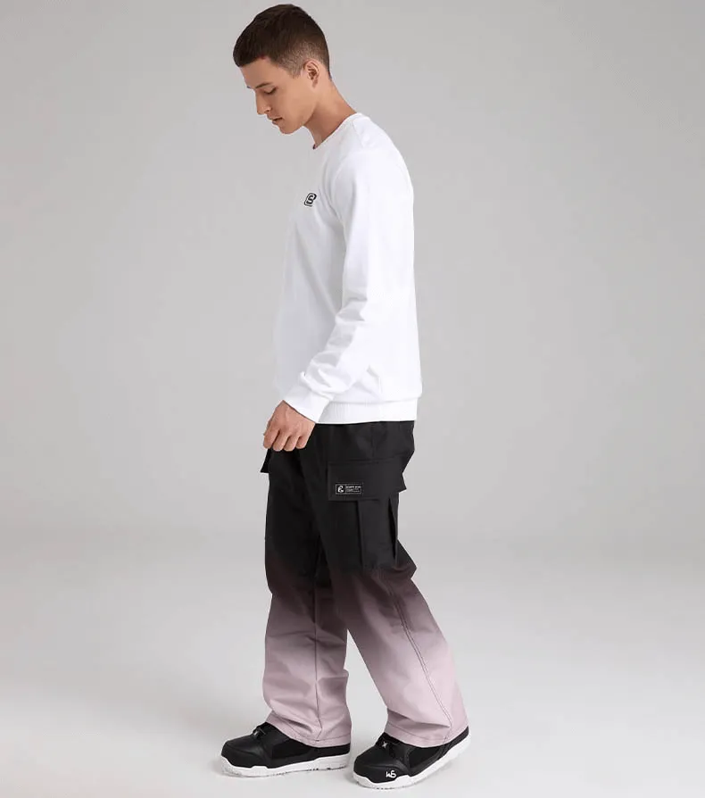 Gradient Loose Snowboard Pants with Large Sides Pockets - SF0933